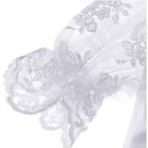 Baby Girls Baptism Gown with Bonnet for 0-3 Months